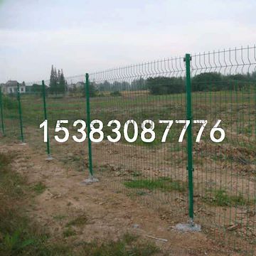 养殖圈地护栏网 单边浸塑铁丝网绿色